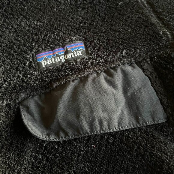 Patagonia black grid fleece full-zip jacket XS/S - Picture 2 of 13